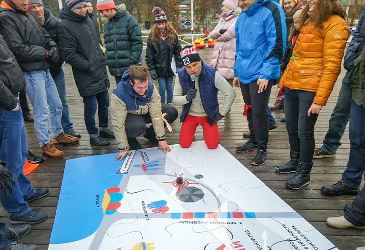 Командный паззл - Найди свои клад!