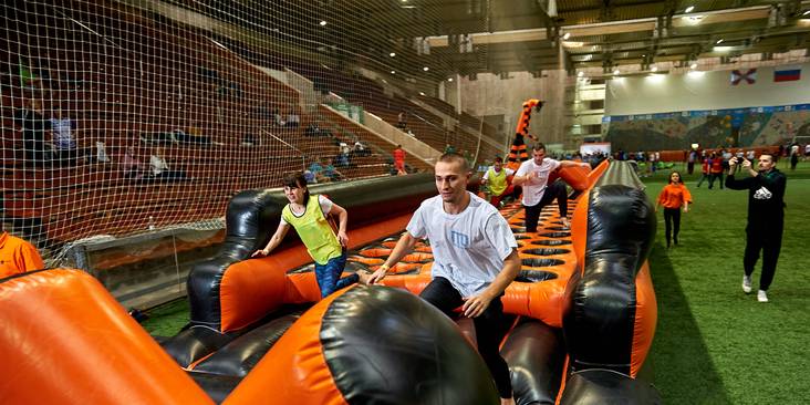 Спартакиада профсоюзов на стадионе